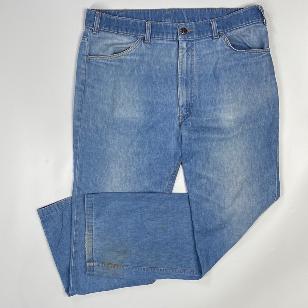 Vintage Levi Jeans With A Skosh More Comfort 70s 36x30 Orange Tag